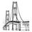 Thumbnail: Mackinac Bridge Digital Download Bridge Illustration svg Vector