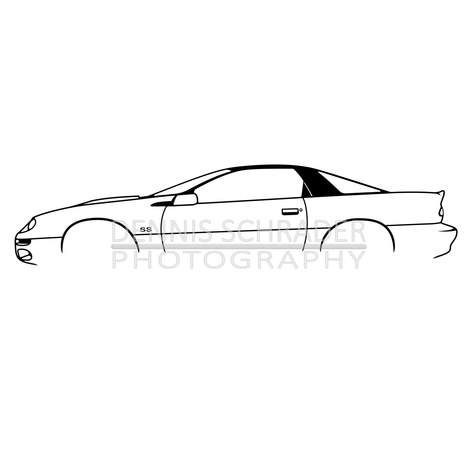 Chevrolet Camaro SS 2000 Digital Download Truck Illustration svg Vector