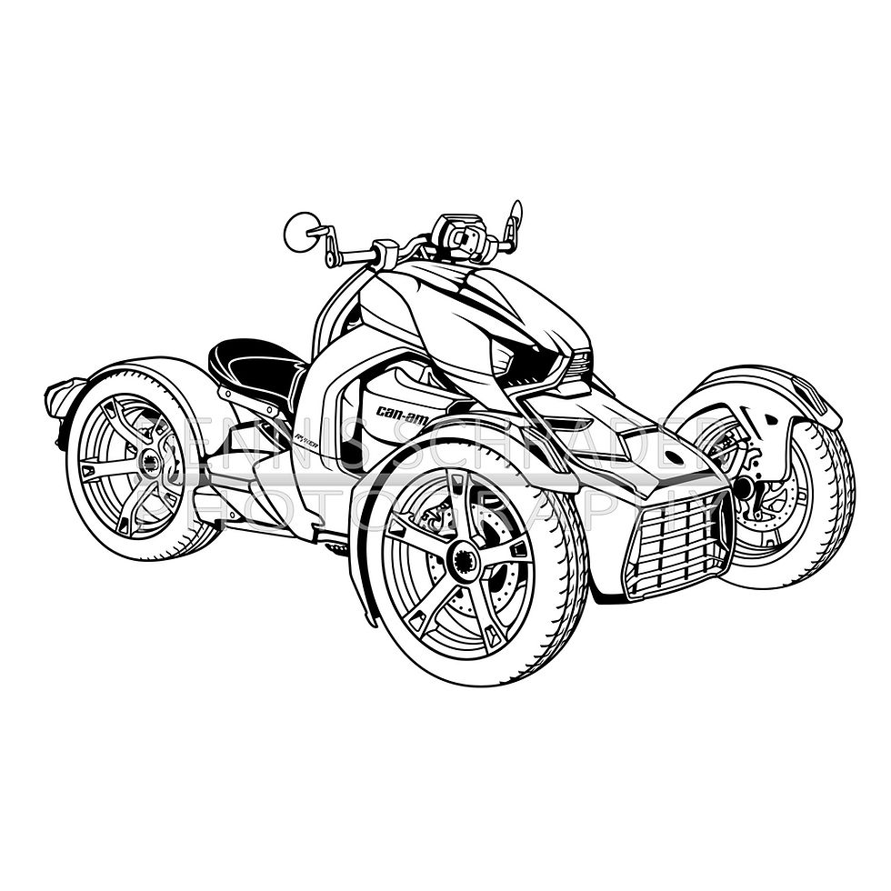 Thumbnail: Can-Am Ryker Bike Digital Download Bike Illustration svg Vector