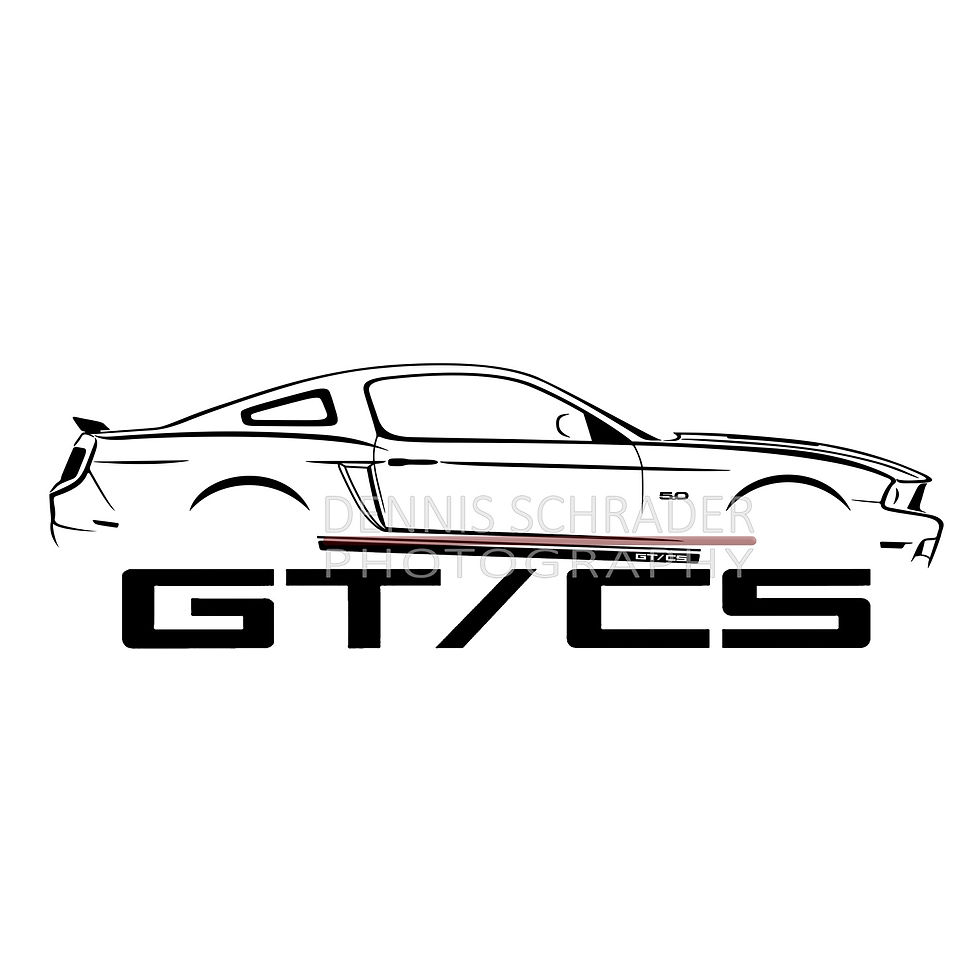 Ford Mustang GTCS 2014 Digital Download Car Illustration svg Vector ...