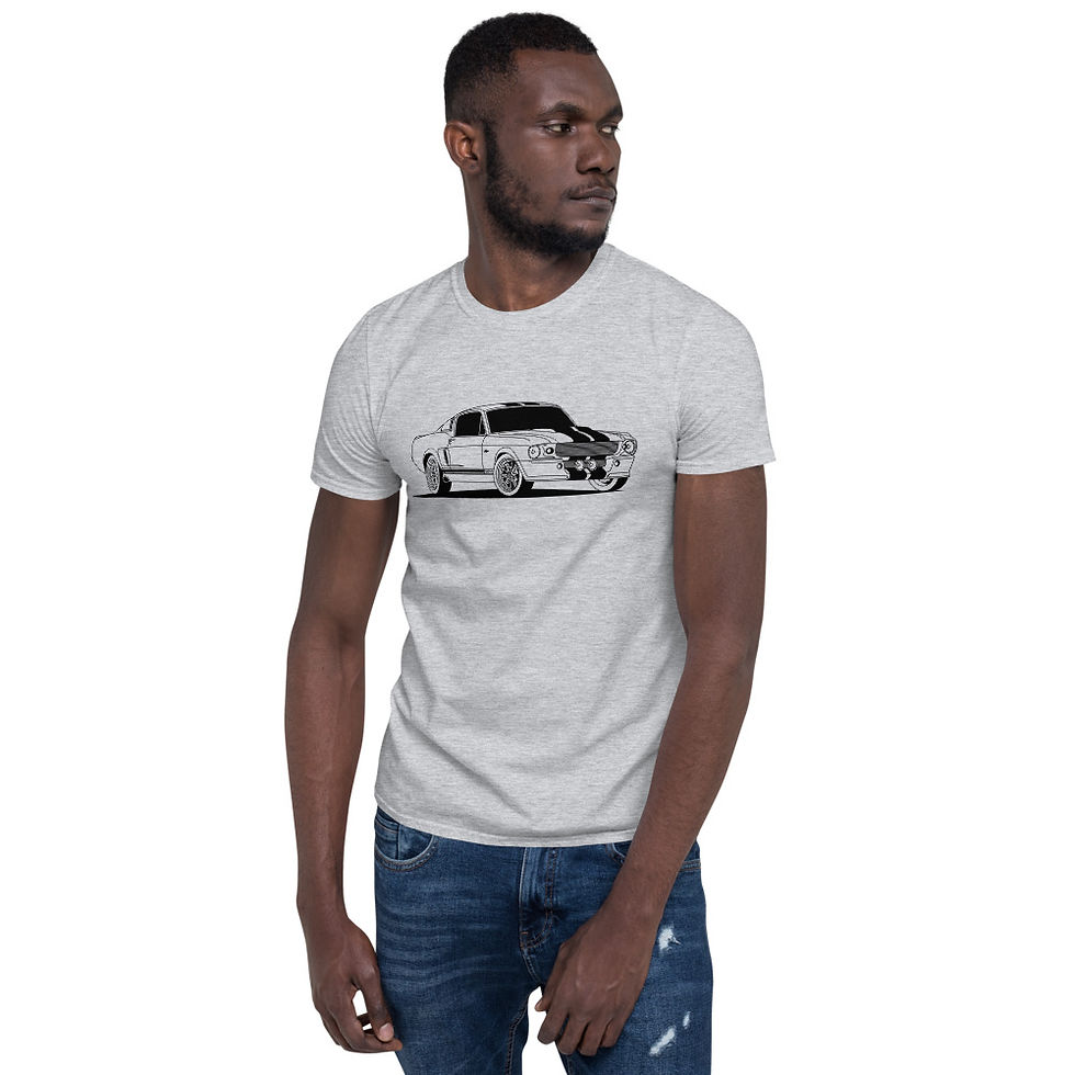 Thumbnail: Ford Mustang Shelby GT500 Eleanor FB Short-Sleeve Unisex More Colors Available