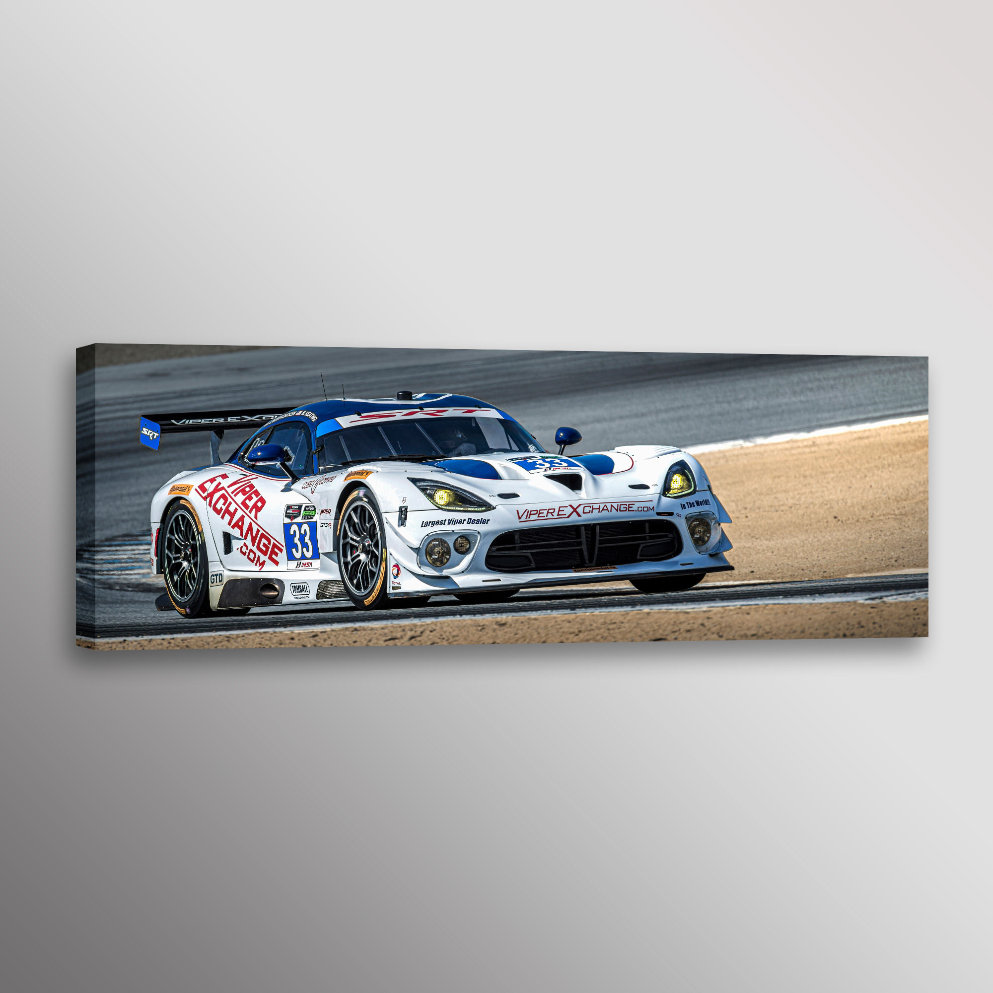 Dodge Viper GT3-R Racecar Canvas Print Wall Art