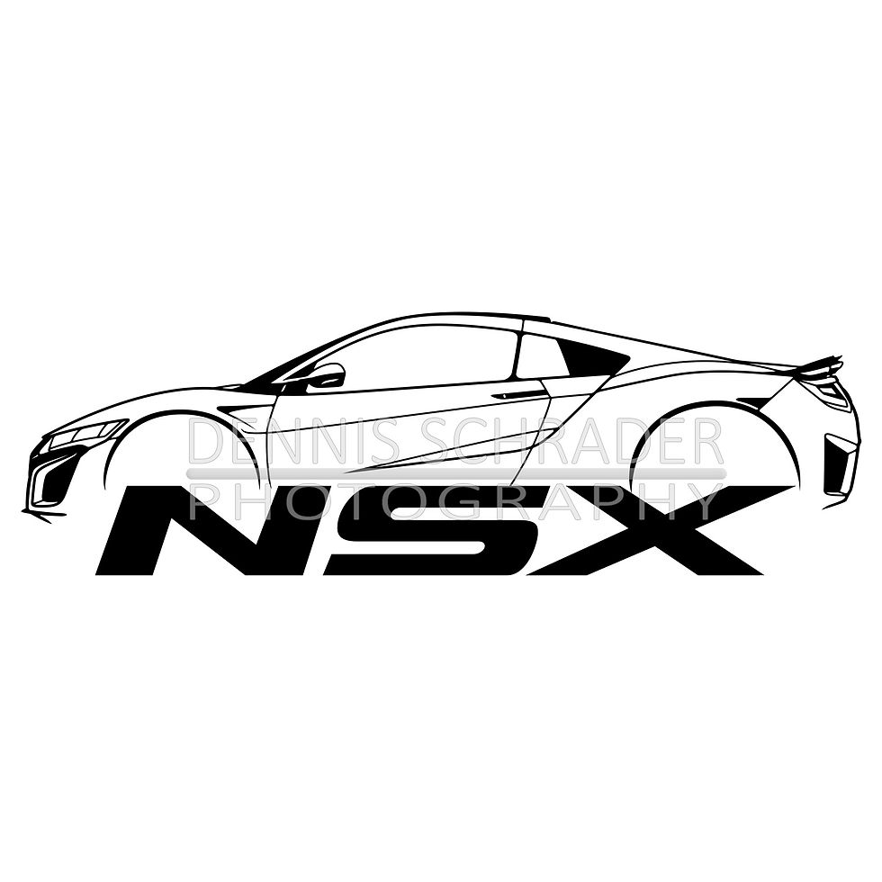 Thumbnail: Acura NSX 2021 Digital Download Car Illustration svg Vector
