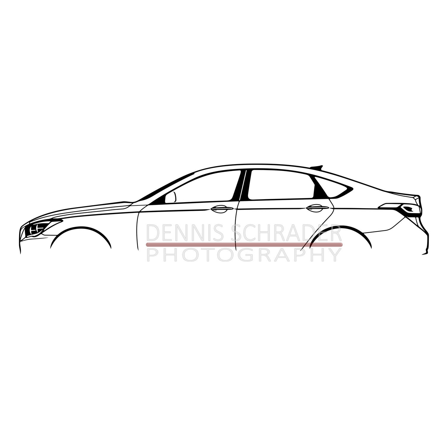 Hyudai Genesis 2014 Digital Download Car Illustration svg Vector