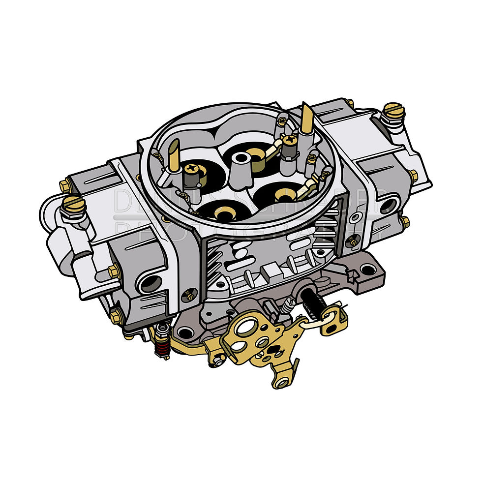 Thumbnail: Holley 4150 HP Carburetor Digital Download Car Illustration svg Vector
