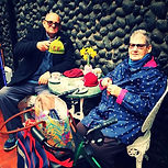 WNDA-Deaf club coffee morning-Service users having a coffee and a chat