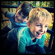 WNDA-Children's Services-Two of our young service users having fun together on one of our day trips