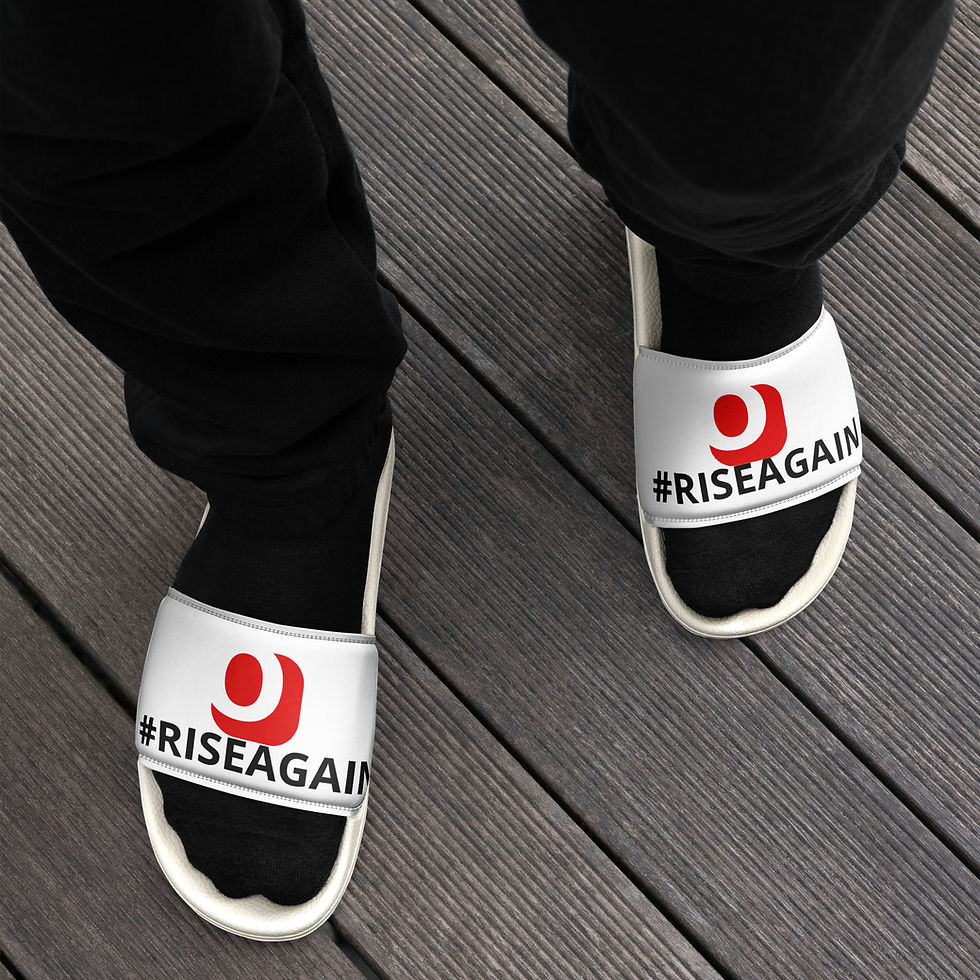 Thumbnail: #RISEAGAIN Men’s slides