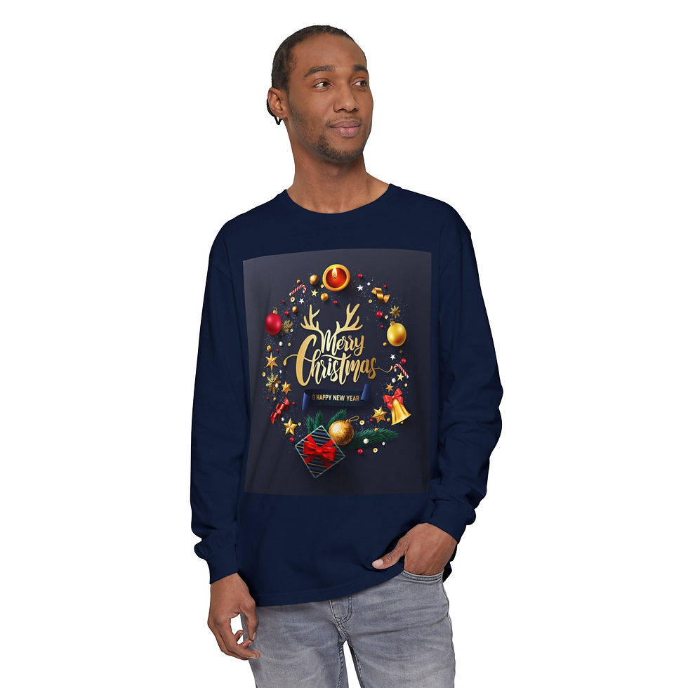 Thumbnail: Unisex Garment-dyed Long Sleeve T-Shirt