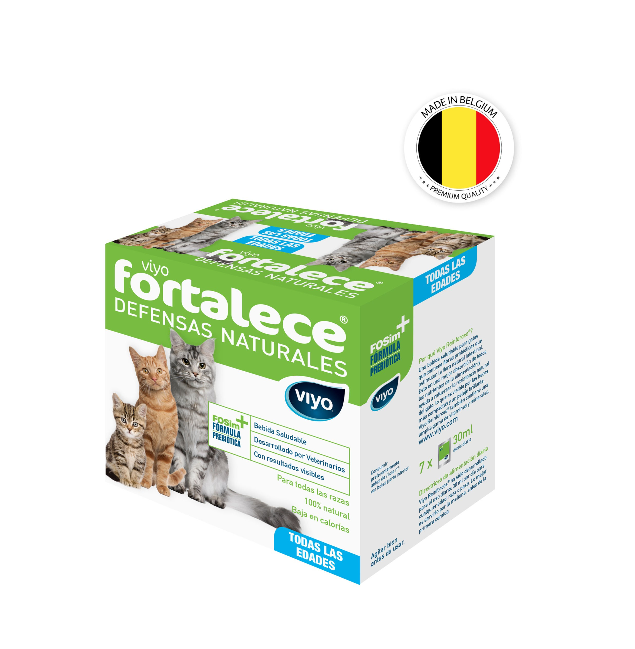 Viyo Fortalece bebida saludable para gatos pack 7 sobres de 30ml