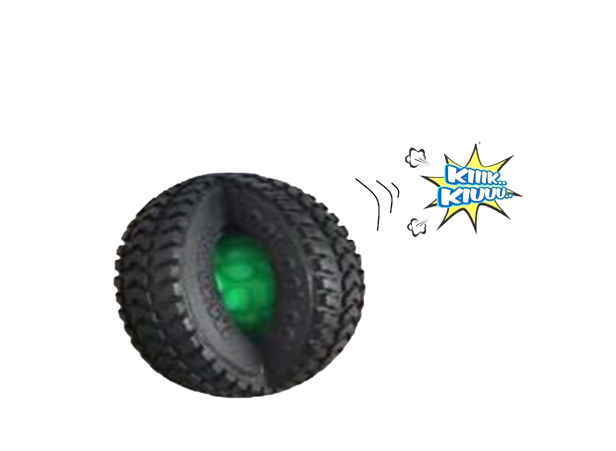 Bola llanta con bola interna y pito de Ø9.5cm