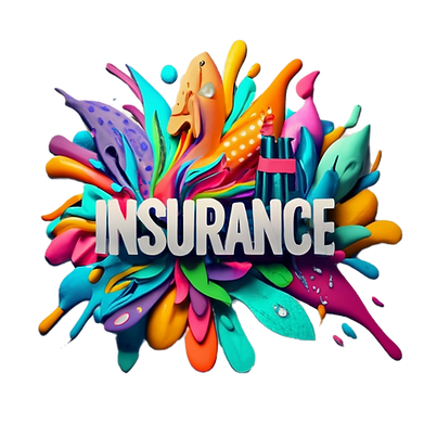 a colorful image that says Insurance
