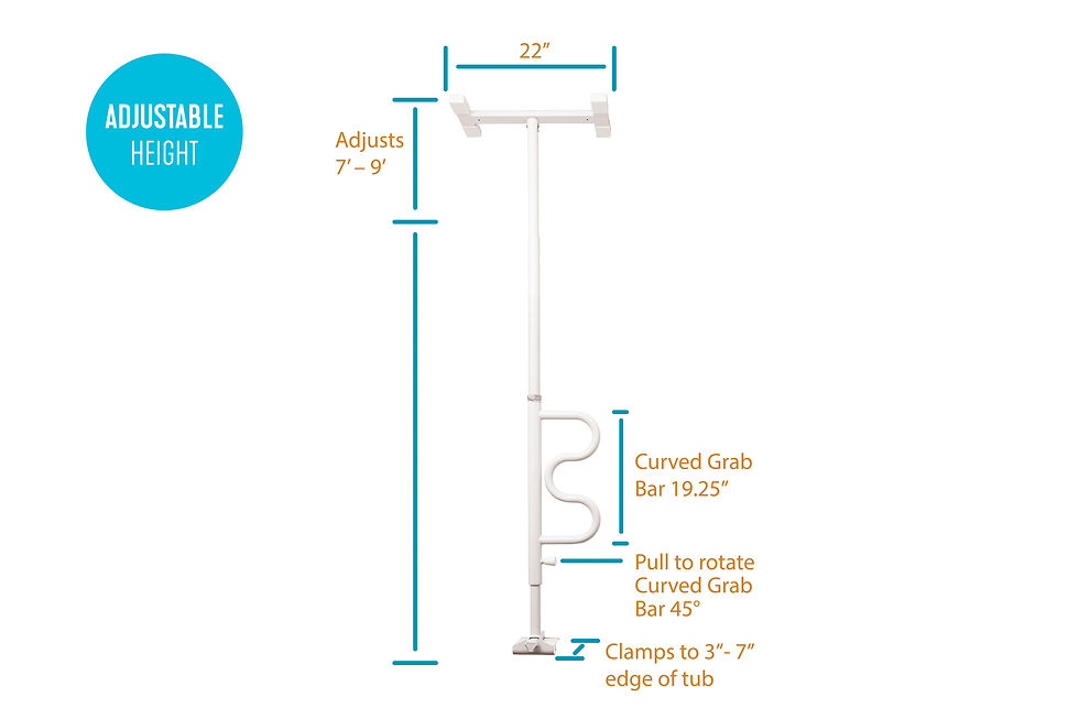 Thumbnail: Wonder Bathtub Pole -White