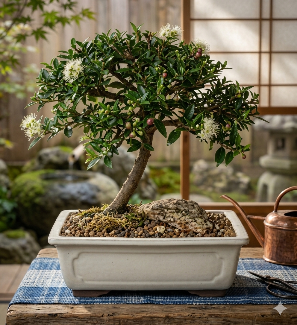 Flowering Brush Cherry Bonsai Tree - Medium
