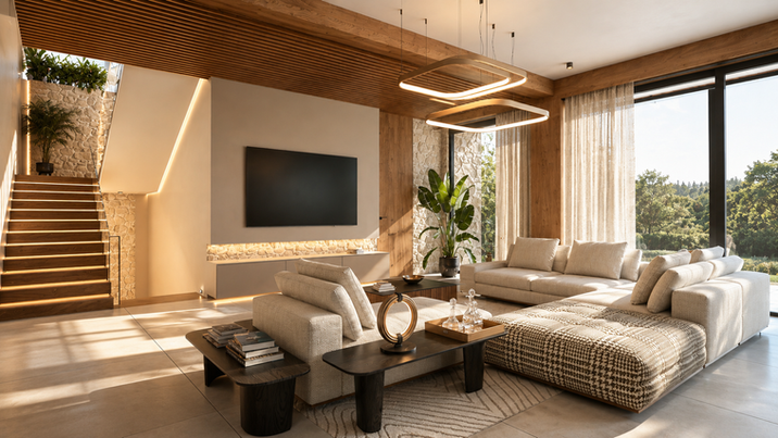 interior design project of a full house in budapest hills