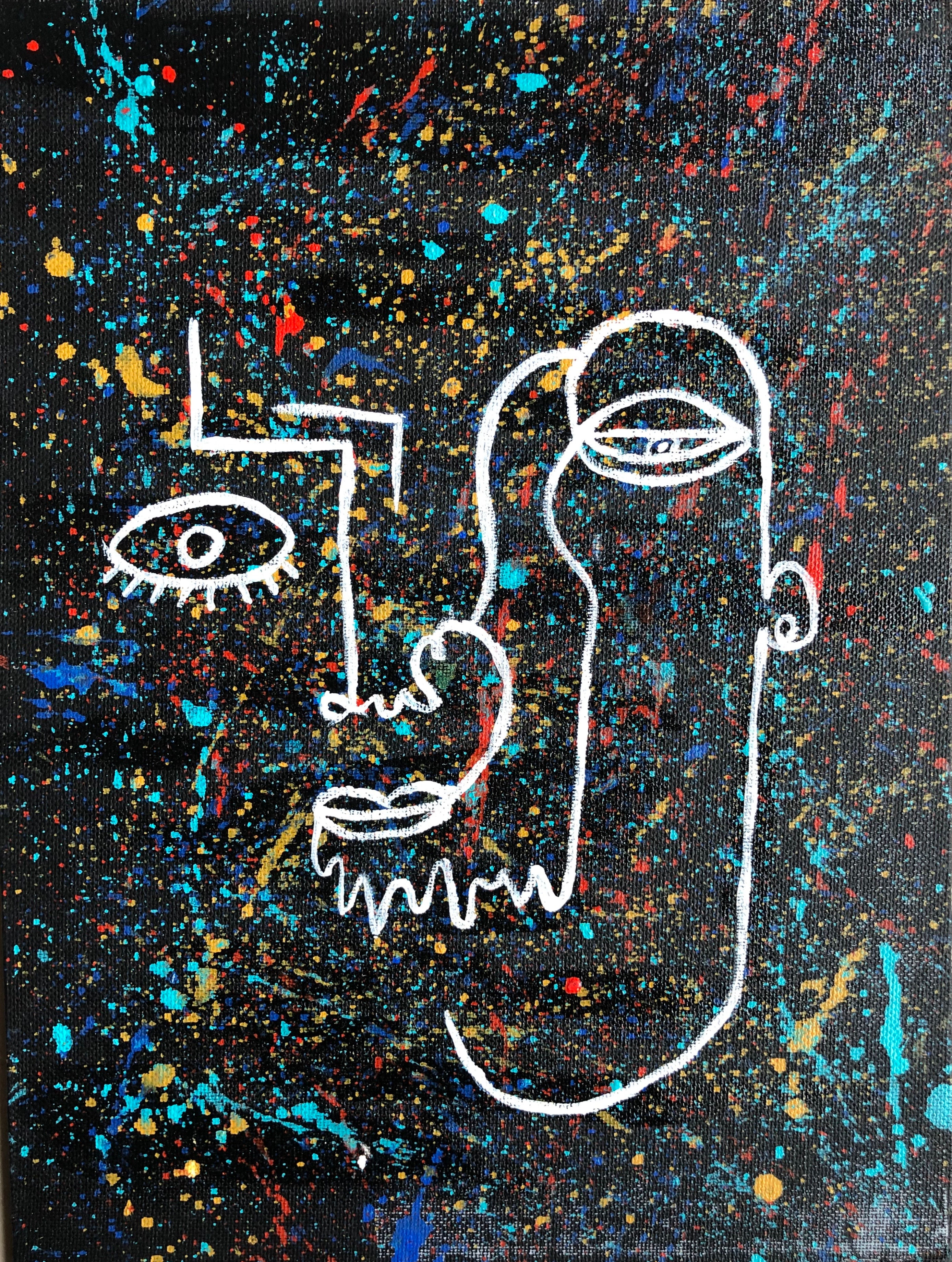 Disturbia, acrylic on canvas, 23 cm × 30.5 cm