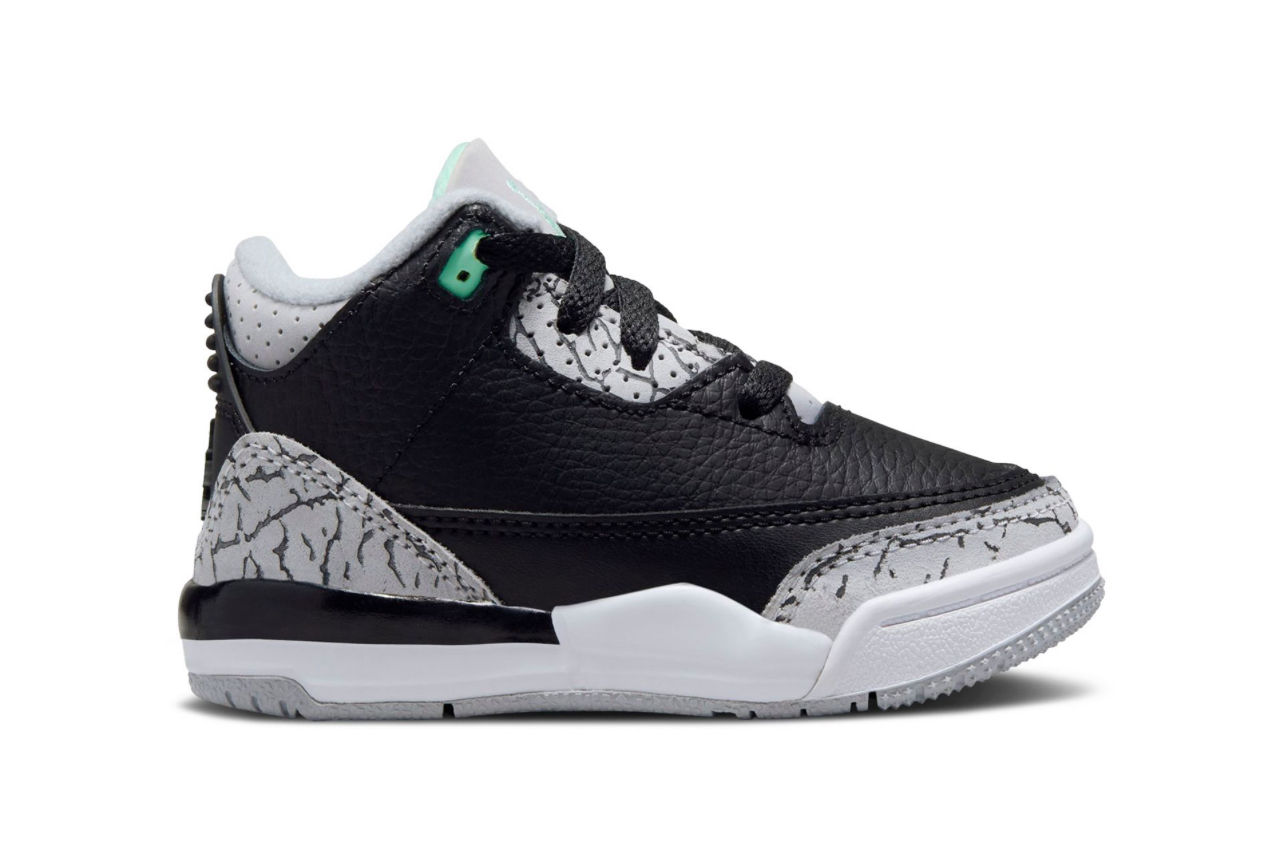 Jordan 3 “Green Glow” (Toddler)