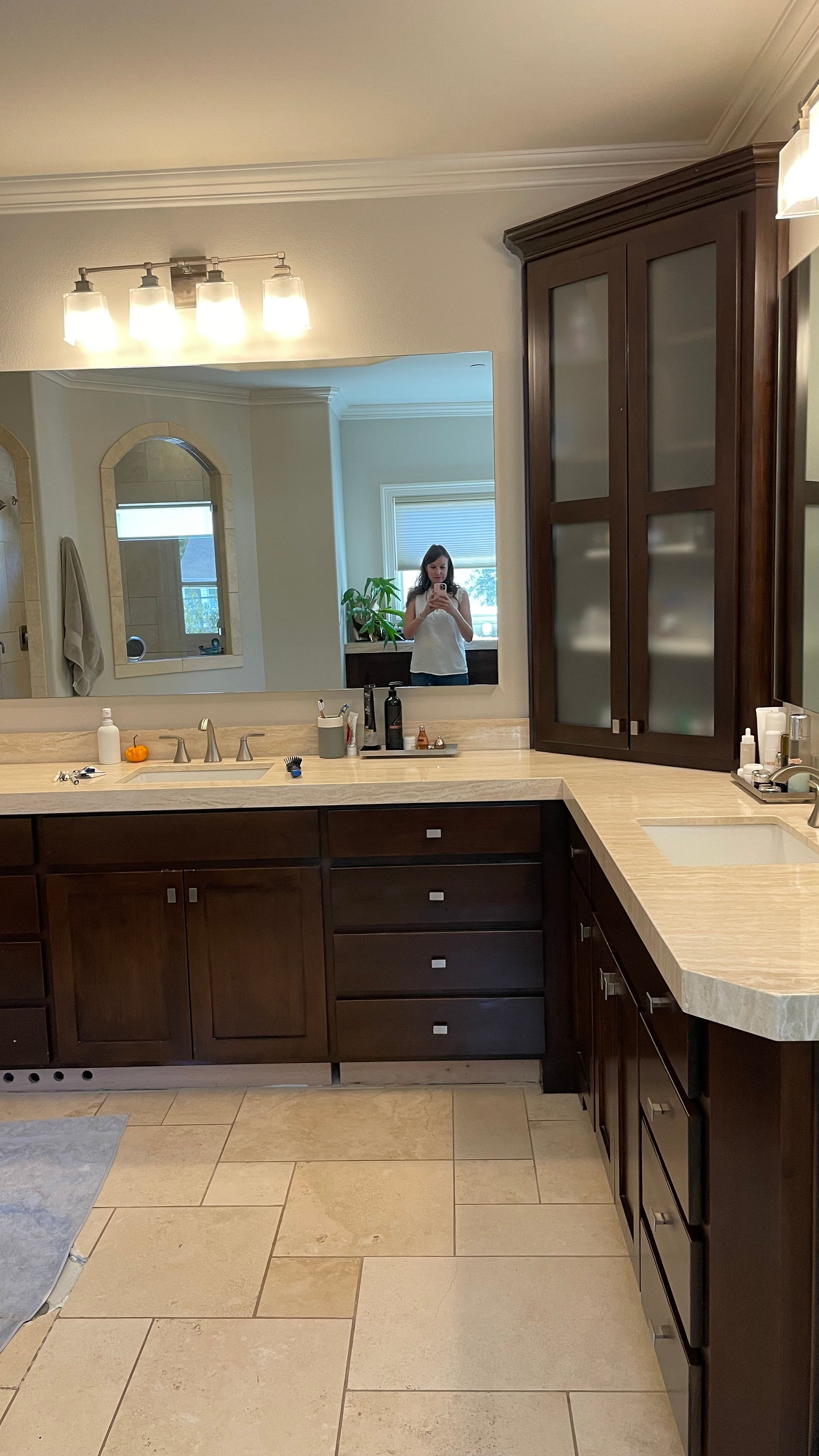 Master Bath Makeover: Turning a Plumbing Mishap into a Luxurious Retreat Dallas Texas before