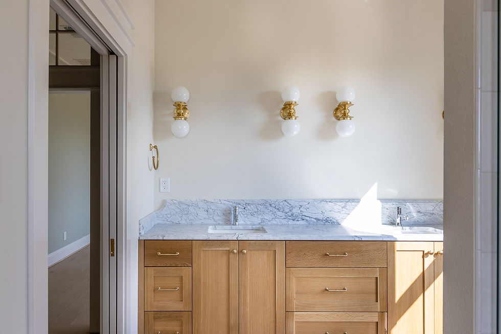 marble countertop in bathroom