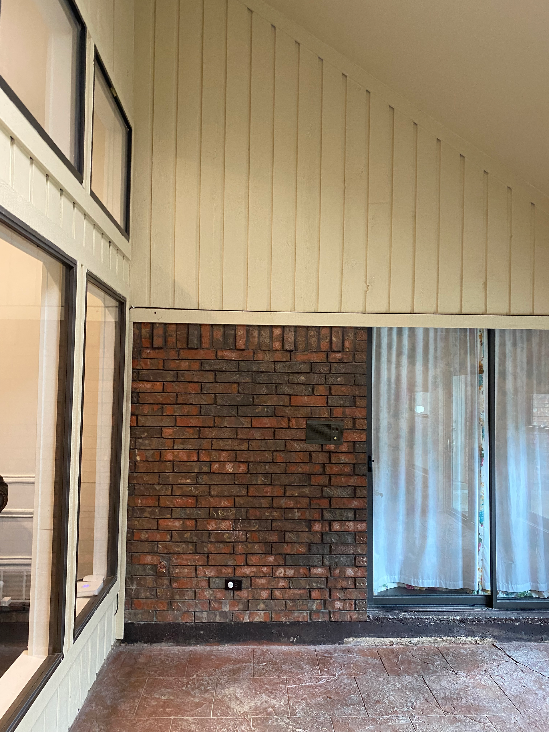 tara lenney design dallas sunroom renovation  before