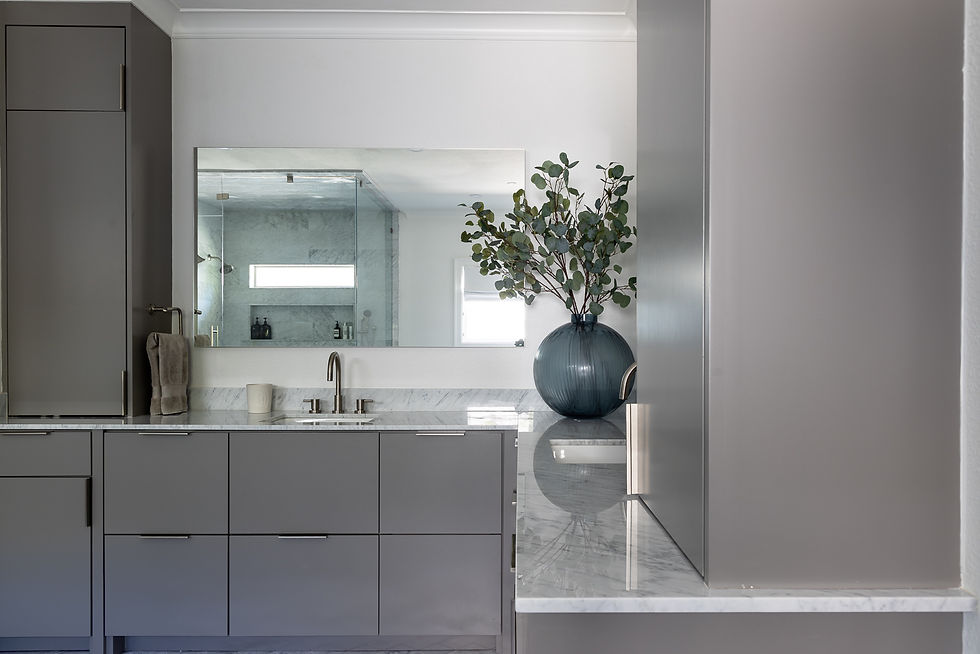 Master Bath Makeover: Turning a Plumbing Mishap into a Luxurious Retreat Dallas Texas vanities