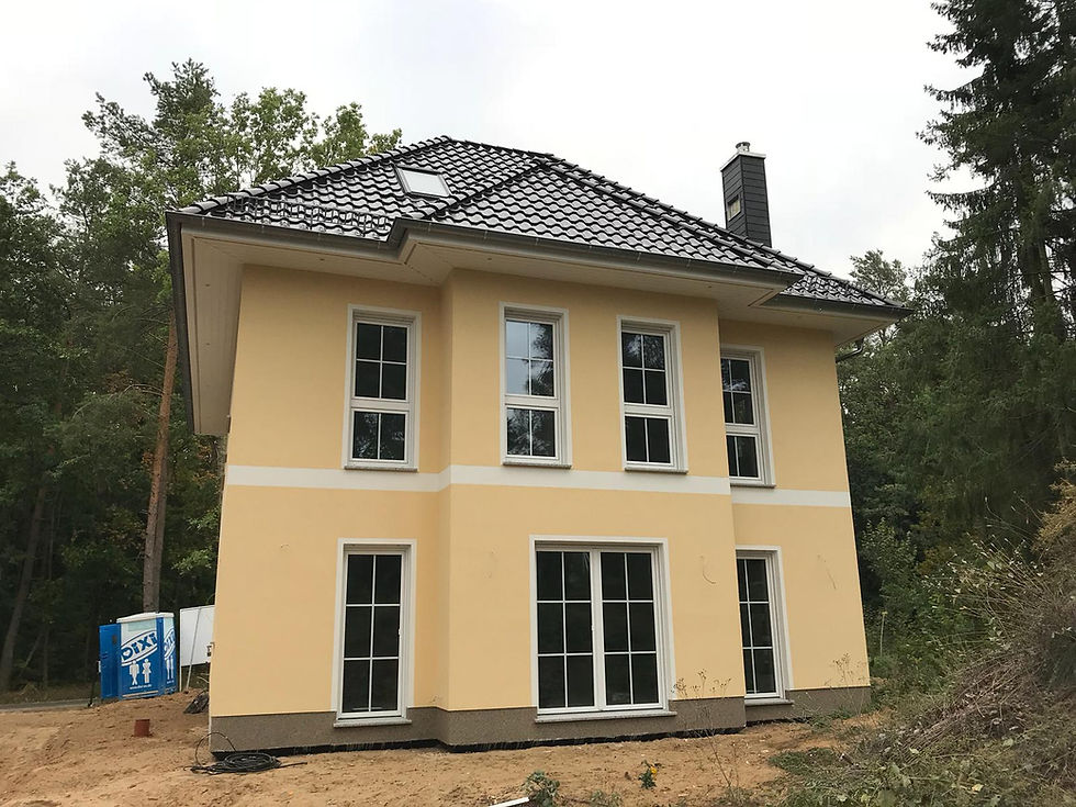 Außenausbau des Hauses