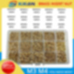 M2 M2.5 M3 M4 M5 M6 Brass Heat Set Threaded Inserts Assortment Kit