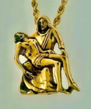 Mother & Son Pendent- Gold