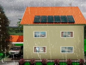 Como funciona o Aquecimento solar em dias de chuva e frio?