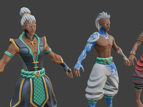 Arcane Fist Character Designs