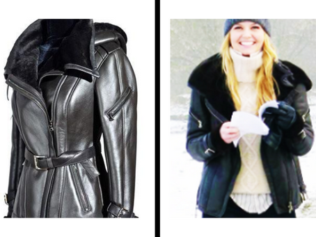 Ocean Drive Leather "Swan/Shearling" leather Jacket