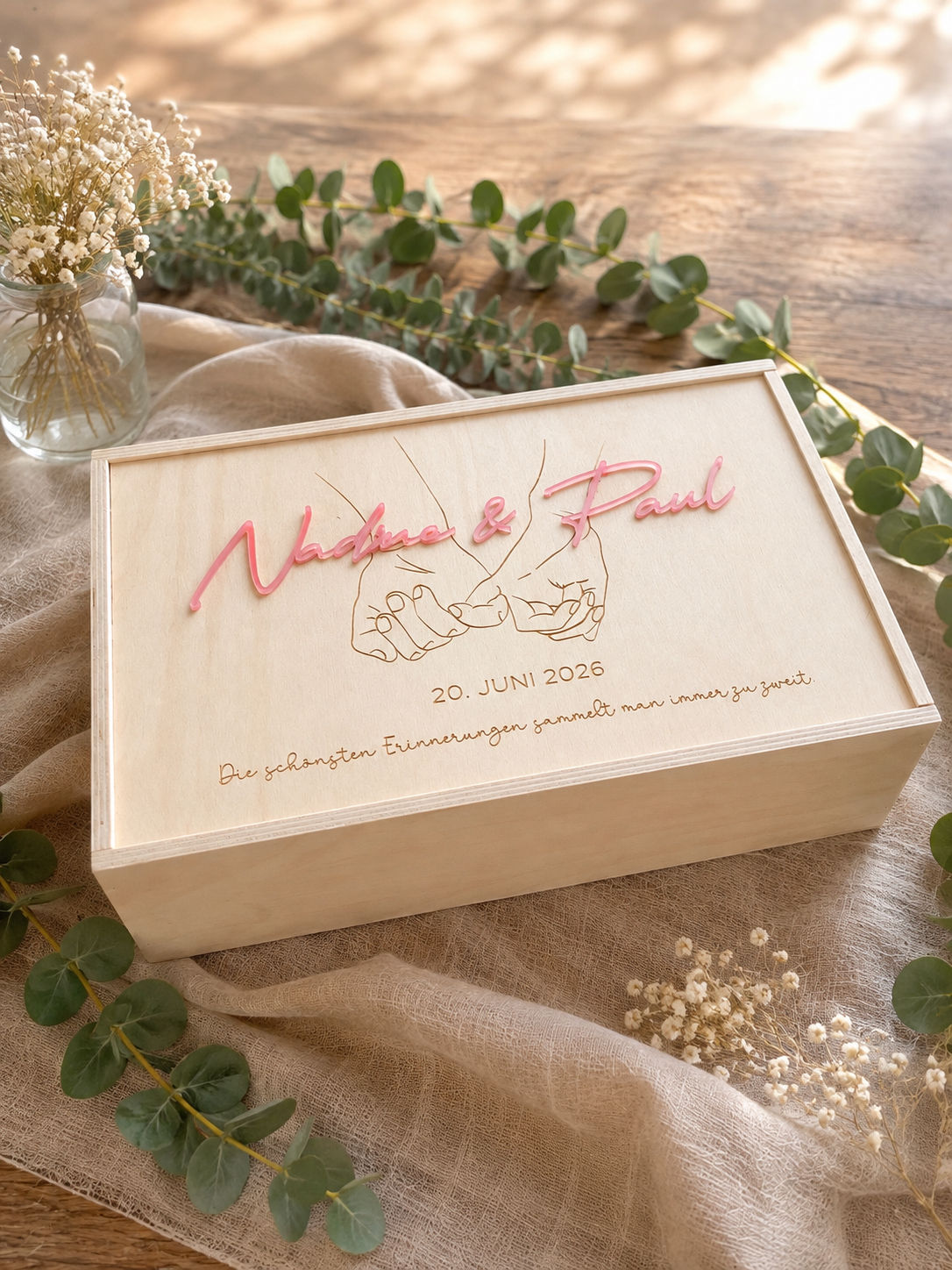 Hochzeitskiste "Hände"