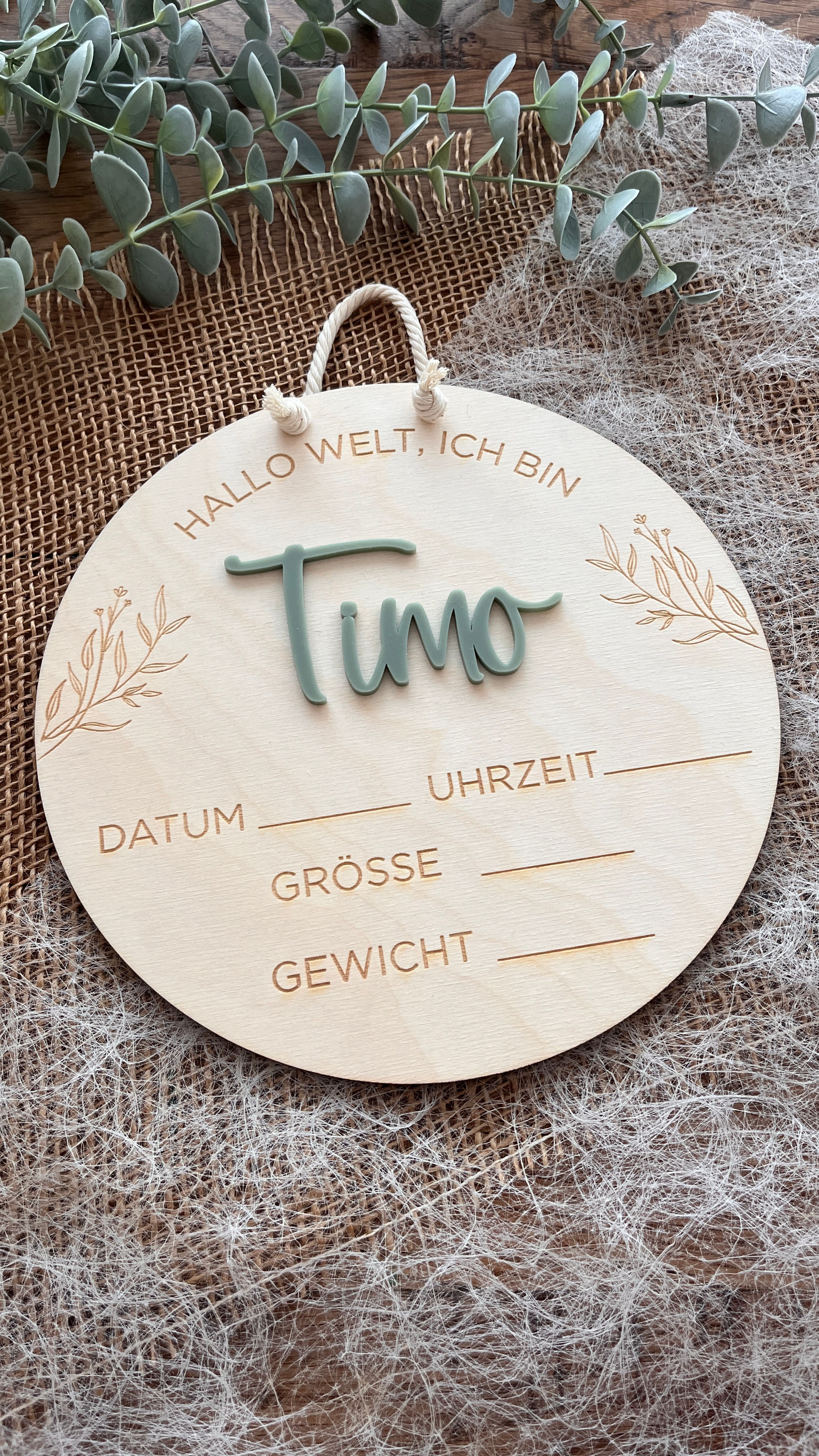 Hallo Welt Schild