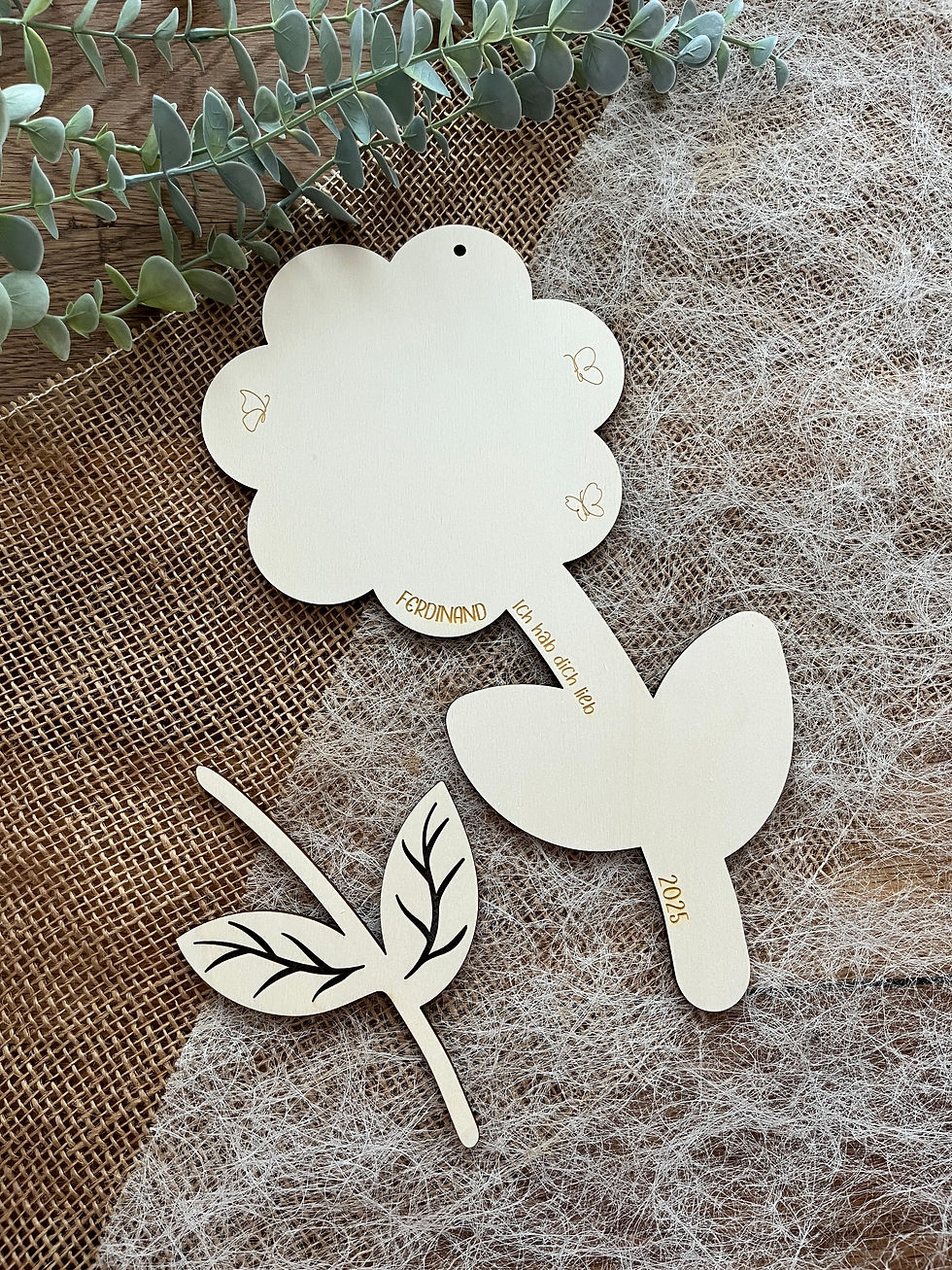Miniaturbild: DIY | Holzblume Handabdruck