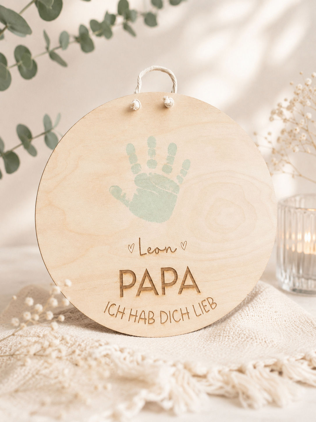 DIY | Schild für Handabdruck