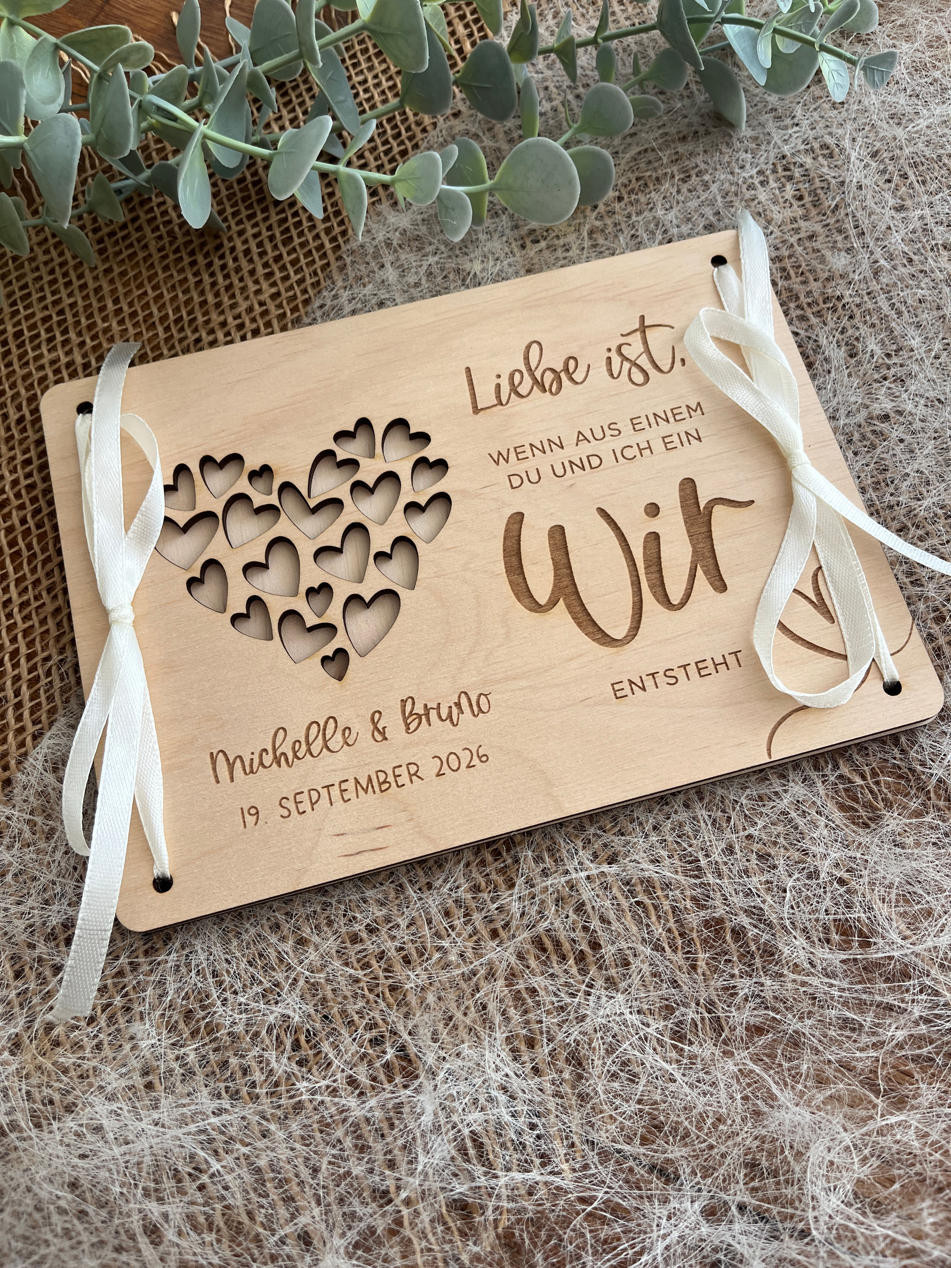 Geldgeschenk | Hochzeit | Liebe ist, ….