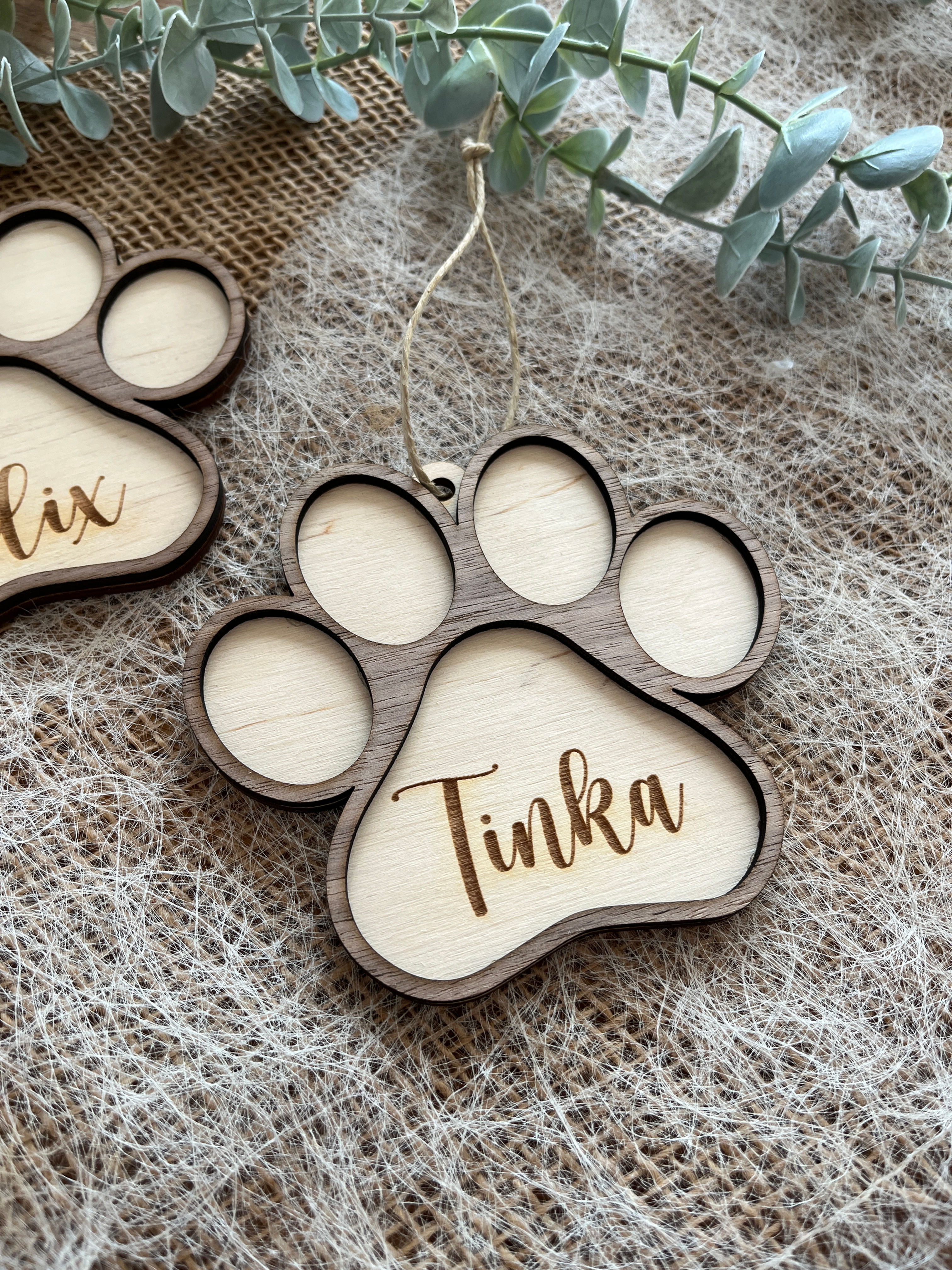 Pfoten Christbaumanhänger