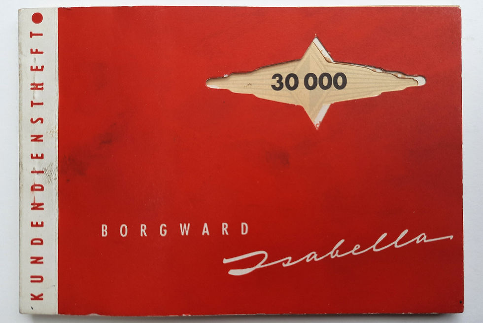 Miniaturbild: Borgward Isabella Coupe 1960 -  Unterlagen