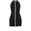 Thumbnail: TAYLA - Black Short Tweed Dress With Jewel Embroidery