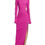 Thumbnail: MASHA - Pink Long Sleeves Maxi Dress 