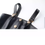 Thumbnail: JONA - Black Short leather Overall Dress