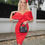 Thumbnail: ZERA - Red Open Shoulder Belted Midi Dress