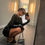 Thumbnail: ALIA - Black Long Sleeves PU Dress 