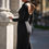 Thumbnail: LYNA - Black Sequin Sleeves Asymmetrical Gown