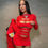 Thumbnail: JENY - Red Long Sleeves CutOut Mini Dress