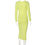 Thumbnail: MURAY - Green CutOut along Sleeves Midi Dress