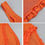 Thumbnail: NEVALI - Orange Irregular Ruffle Maxi Dress 