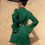 Thumbnail: Emerald O-Neck Mini Dress 