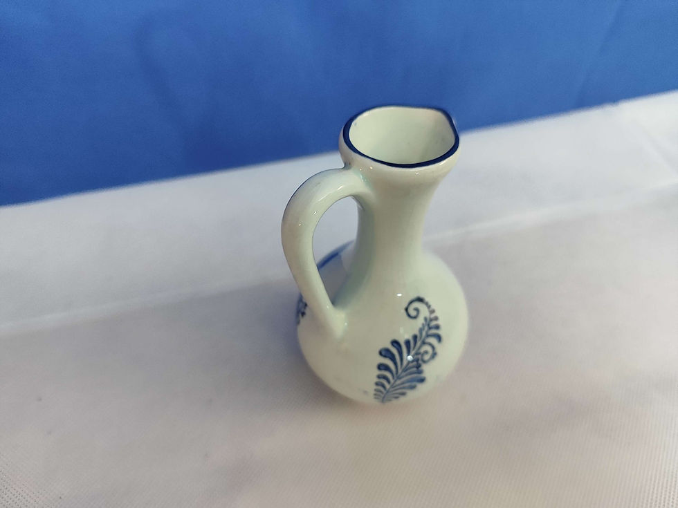 Thumbnail: Vintage Hand Painted Delft Blue Pitcher 