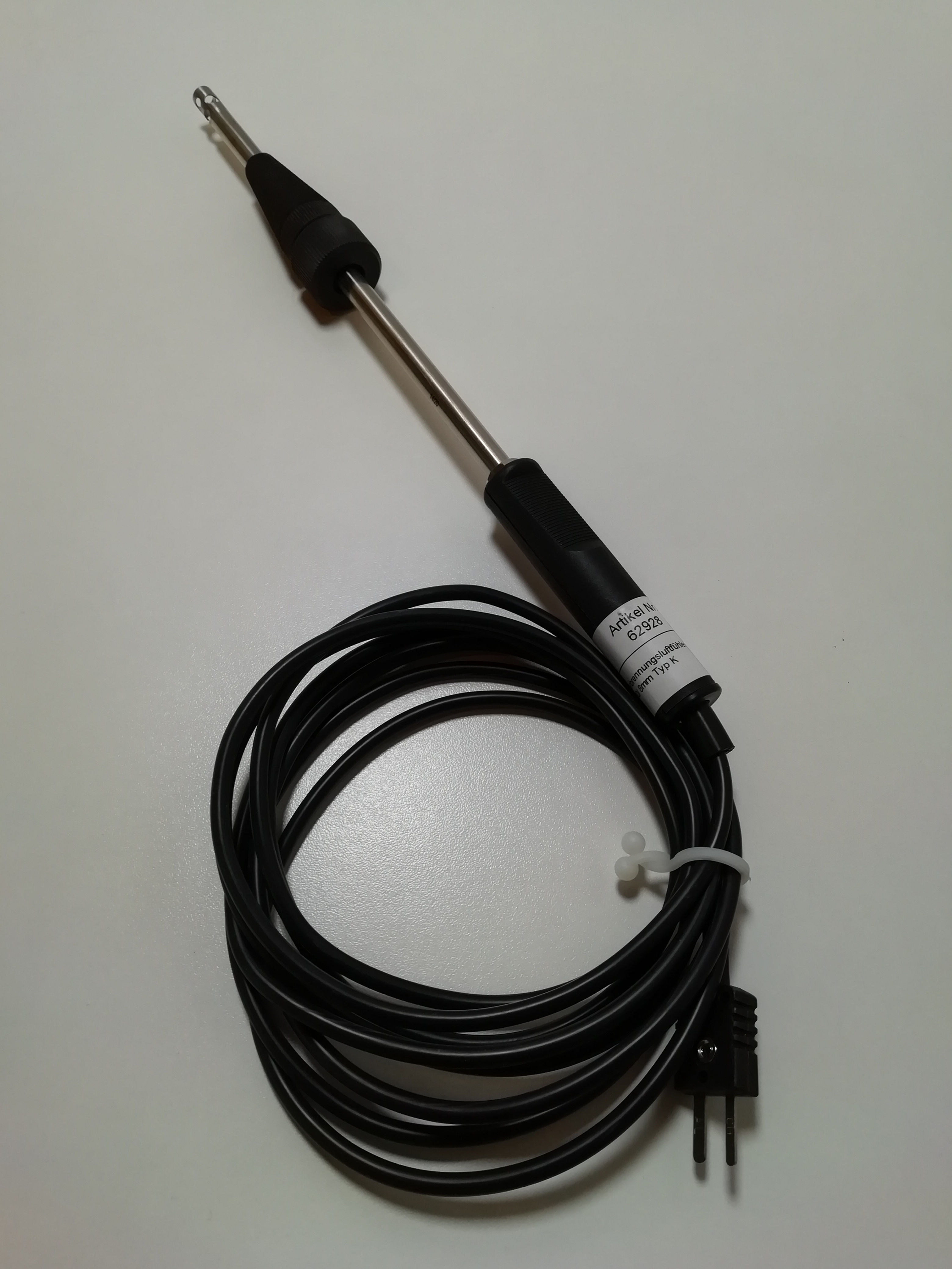 Verbrennungsluftfühler 2,7m, Typ K, 200 oder 300 mm